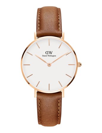 Daniel Wellington Petite 32 Durham Rg White - Brown - 32 mm