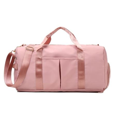 Gymveske, sportsveske, sportsveske for kvinner, multifunksjonell Pink