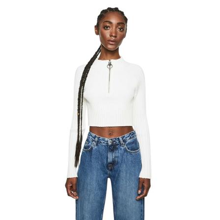 Pepe Jeans Jersey Cropped Hvid, Dame