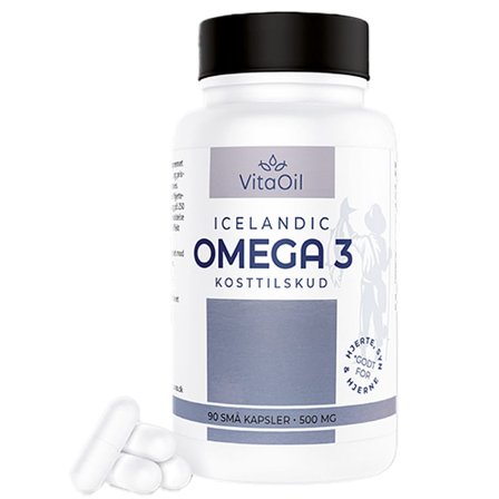 VitaOil Icelandic Omega 3 Fiskeolie 90 kaps., Helse & Madvarer, Kosttilskud, Fiskeolie & Omega 3