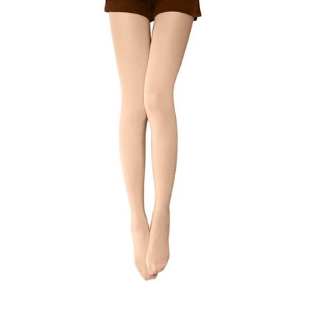 Kvinders termiske tights med uigennemsigtig fleeceforing hudfarvede pins KLB