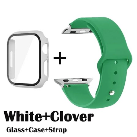 Glas+Fodral+Armband för Apple Watch Band 49mm 46mm 45mm 44mm 41 40 38mm Skärmskydd för Apple IWatch Series 10 9 8 7 6 SE 5 4