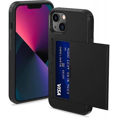 iPhone 13 Mini iskunkest v kotelo korttipaikalla Black