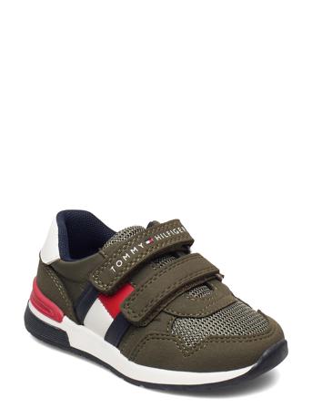Low Cut Velcro Sneaker Matalavartiset Sneakerit Tennarit Vihreä Tommy Hilfiger