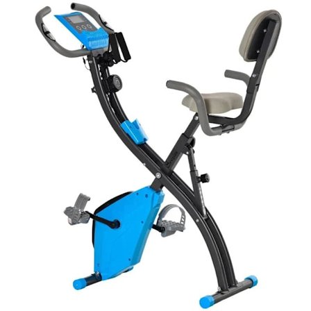 Rootz-kuntopyörä - X-Bike - Kuntopyörä X-Bike - Bike Trainer - LCD-näyttö - Taitettava kuntopyörä - Sininen - 97x51x115 cm