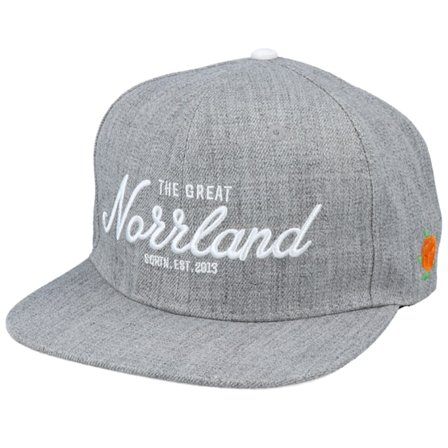 SQRTN - Grey snapback Czapka Z Daszkiem - Great Norrland Grey Snapback @ Hatstore