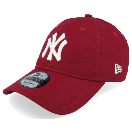 New Era - MLB Red adjustable Czapka Z Daszkiem - New York Yankees League Essential 9TWENTY Cardinal/White Adjustable @ Hatstore