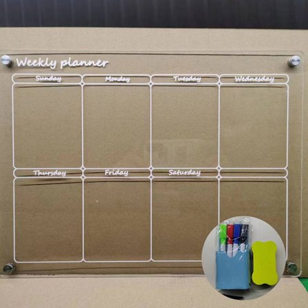 Akrylkalender Magnetisk akrylskiva 8 8