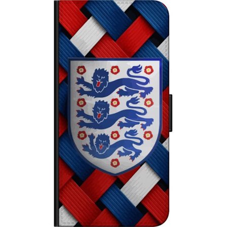 Kompatibelt Lommeboketui til Samsung Samsung Galaxy Note10 Lite Grafiskt England-motiv med heraldiske lÃ ̧ver og flettet mÃ ̧nster i rÃ ̧dt, hvitt og 