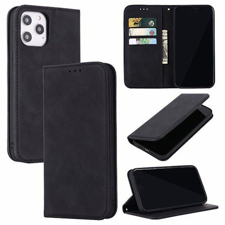 iPhone 12 Pro Max - Praktiskt Stilsäkert Plånboksfodral