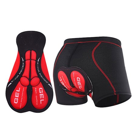 Vadderade cykelshorts Cykelunderkläder 5d Andningsbyxor Shorts Mtb Dam Herr Red Black