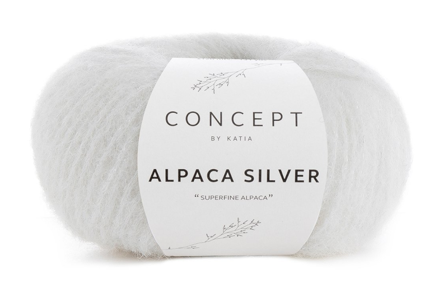Katia Alpaca-Silver Ecru-Silver 250, 25g