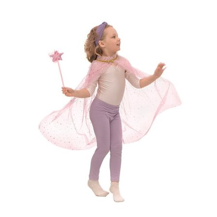 Prinsessmantel och trollstav för barn – 3–7 år