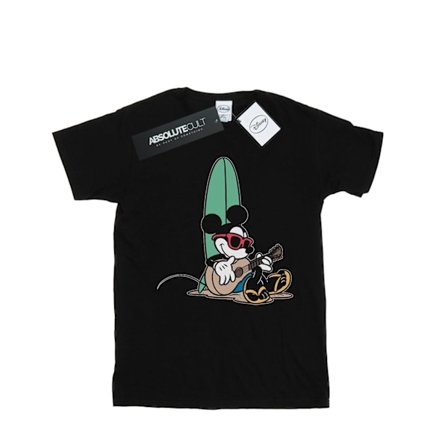 Disney Boys Mickey Mouse Surf And Chill T-Shirt 9-11 År Svart