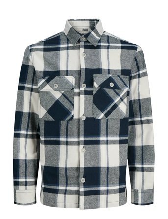 Jack & Jones | Jprrayle Melange Check L/S Overshirt Sn | L