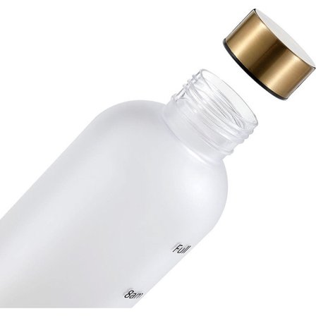 1000ml Vattenflaska med Tidsmarkeringar för Utomhus Fitness Vandring Camping