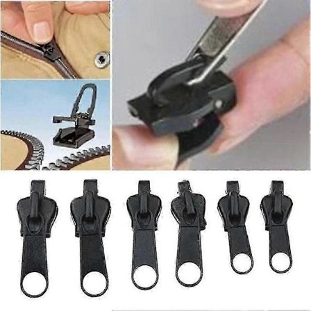 6 st Omedelbar Dragkedja Universal Omedelbar Fix Dragkedja Reparationssats Köp 1 Få 2set