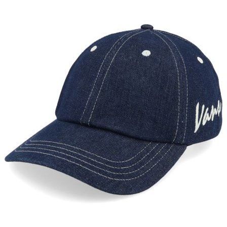 Vans - Svart unconstructed Keps - Classic Script Curved Bill Jockey Dark Denim Dad Cap @ Hatstore