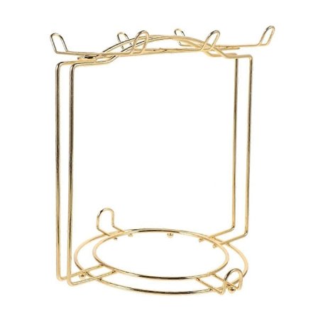 Kaffekoppholder Stativ Kopp Tallerken Organizer Metall Krus Tre Kopper Kaffekrus Treholder Kaffekopp Display Hengerstativ