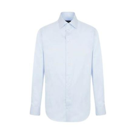 Emporio Armani, Formal Shirts Blauw, Heren, Maat:M