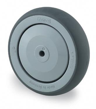 Tente PJP100 Leddhjul termogummi, aksel 8 mm 100 mm, Garasjeinnredning & oppbevaring