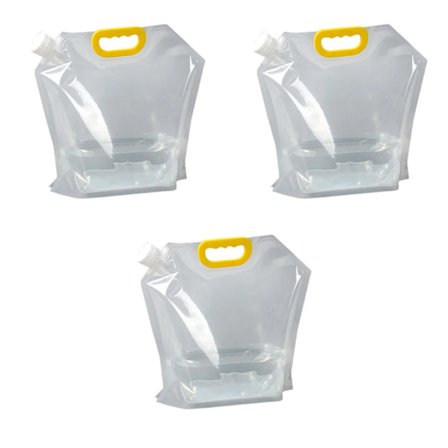 3 stk sammenleggbar vanntank 10L, sammenleggbare vanndunker, drikkevannspose, lomme utendørs vanntank sammenleggbar vanntank, vanntank