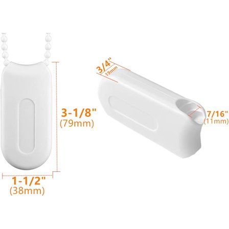 Snorrebånds Vægt Reservedele 2 stk. til Vertikal Persienner, Rullegardiner Vindue