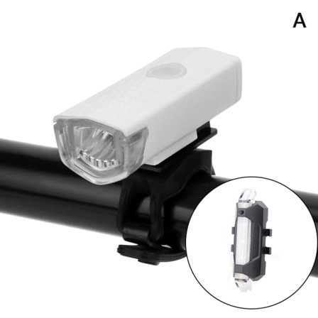 IC Genopladelig cykel forlygte baglygte bag bag bag A