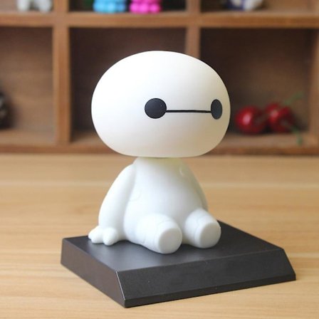 Bilmobiltelefonhållare, fordonskakdekoration, dockbil, staty prydnader, skrivbordsdekoration, fet vit söt hantverksfigur, dekorativ heminredning