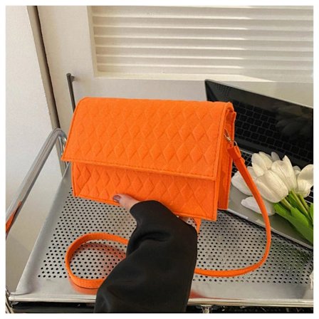 Crossbody-veske Firkantet veske ORANGE oransje