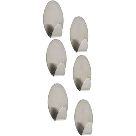 6 st klädkrokar, handdukshängare, självhäftande krokar för hatt, kläder, morgonrockar, gardiner, handdukar och nyckelhållare