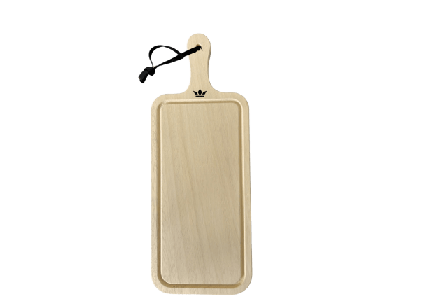 Dutchdeluxes Träskär- Och Serveringsbräda – Rektangulär med handtag Horeca-godkänd Skärbrädor & brickor Brun M-L