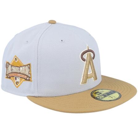 New Era - Los Angeles Angels Golden Bearings 59FIFTY Wt 89asg Grey/Toffee Fitted Fitted Grey Cap - MLB @ Hatstore