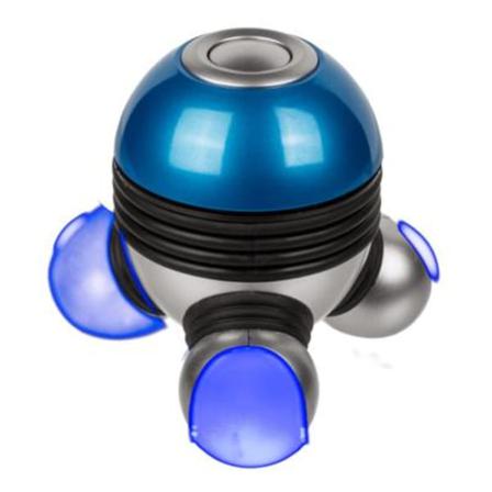 Massageapparat Med 3 Led Och Massagehuvuden, Ca. 10 Cm Röd/blå