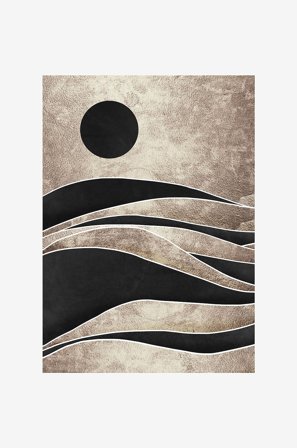 Malerifabrikken - Poster Black desert 1 - Guld - Posters - Från Homeroom