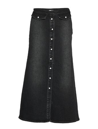 Astridgz Long Skirt Lång Kjol Svart Gestuz