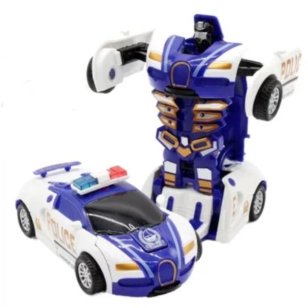 Mini 2-i-1 Billeker Ettknapps Deformasjon Billeker Automatisk Transformasjon Robot Modellbil Diecasts Leker Guttegaver Barnleke