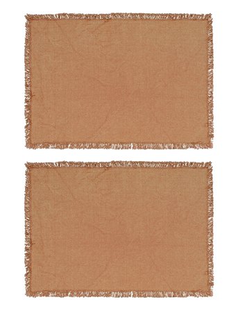 Noble House Place Mat Anders 2-P - Orange - 30X45CM