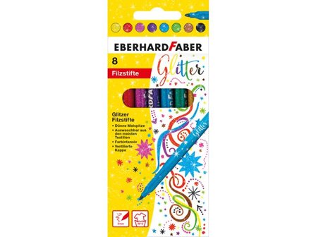 FABER-CASTELL Fiberpenna Glitter 8/fp - Lyreco - Skola och förskola - Pennor och tillbehör - Fiberpennor - Special