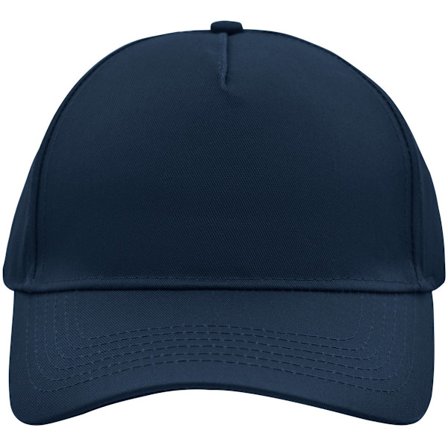 5-panel baseballcaps marineblå