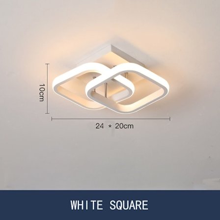 LED Lampe Loftslys HVID KVADRAT FIRKANT