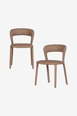 WOOOD - Noble-ruokapöydän tuoli - 2 kpl:n sarja - Beige - Tuolit - - Homeroom