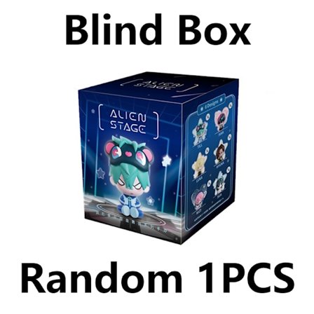 6 kpl Blind Box Alien Stage Free Stage Series TILL Kaksiulotteinen Animaatio Oheislaitteet Collection Malli Nukke Yllätyslahjat Lelu