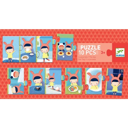 Pussel, Hur ser en dag ut? The day - Djeco