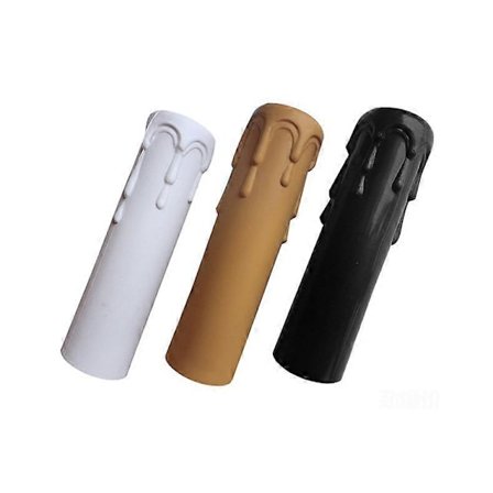 10 st Vintage Ljusmanschetter Plastskydd 30 * 100MM Rör Ljuskrona Sockelskydd Ljuskrona Vägglampa Hängande Dekoration för De Flesta Termo (FMY)