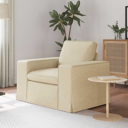 Soffa 60cm Kräm Metall