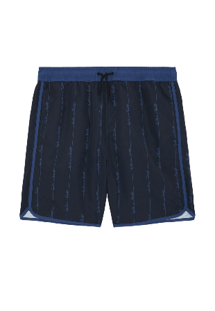 Lyle & Scott Printed Board Short Badkläder Herr Blå 140/146