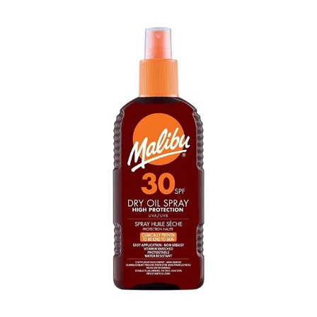 Malibu SPF 30 Non-Greasy Dry Oil Spray, High Protection, Water Resistant 200 ml, Skincare, Solpleje, Solcreme