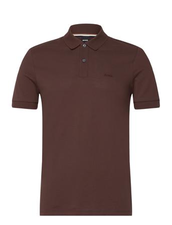 Pallas Polos Short-sleeved Brun BOSS*Betinget Tilbud