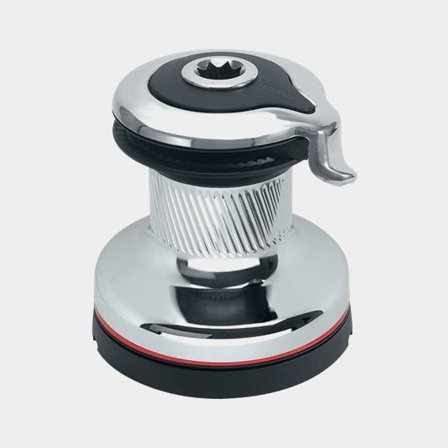 Winch d'écoute Harken Radial Self-Tailing 20 Chrome, self-tailing, 1 vitesse, bronze chromé, pour cordage Ø6 - 12 mm